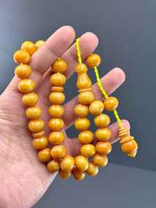 Cuentas de Resina Epoxi Nuevas, Transparentes, Color Naranja, Tasbih en Existencia para la Venta, Cuentas Baratas, Rosarios Islámicos, Joyería Religiosa Católica - Product Image 4