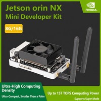 Kit de développement IA Jetson Orin NX 16 Go avec mini-boîtier en alliage d'aluminium usiné CNC pour l'apprentissage machine et l'informatique de pointe
