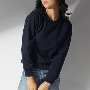 Street Wear Article décontracté nouvelles femmes sweat pur coton Polyester fait à la mode Look femmes sweat - Product Image 1