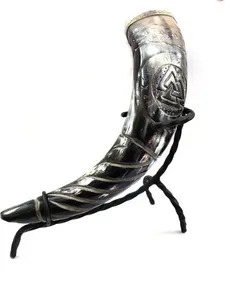 Drinking Horn Handmade Medieval Viking Natural Drinking <b>African</b> Horn - Product Image 2