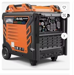 Generador de Combustible Triple GENMAXS Original, Generador Portátil de 10500 Vatios y 458 cc, Funciona con Gasolina, Propano y Gas Natural, 50 A - Product Image 1