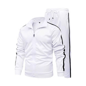 <b>White</b> color Tracksuit Cotton Polyester Wholesale Price <b>Men</b> Tracksuit Made In Pakistan hot selling track <b>suit</b> for <b>men</b> - Product Image 6