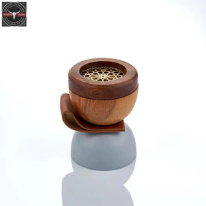 Brûleur à Bakhoor en bois d'acacia et résine, élégant et miniature, porte-encens indien, encens religieux, coriandre, haute qualité, toutes saisons, pour la maison et le bureau - Product Image 4