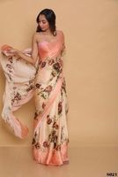 Vêtement élégant imprimé saree en soie d'été et d'hiver du Japon