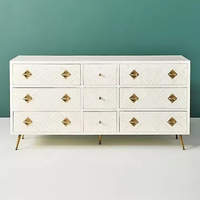 Commodes Artisanales Traditionnelles Peintes à la Main Écologiques avec Incrustation de Nacre Personnalisable de Haute Qualité et Design de Logo Personnalisé
