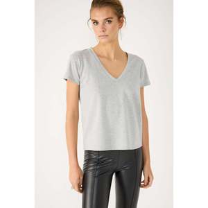 Camiseta Brillante con Cuello en V, Corte Ajustado, Diseño Deportivo Informal, Transpirable, de Algodón y Elastano, Talla XS-XL, con Estampado de Animales Animados, para Verano - Product Image 1