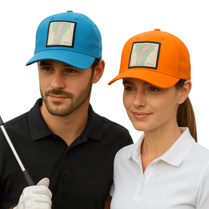 Gorras de béisbol al por mayor, gorra de 5 paneles con bordado personalizado en el parche, etiquetas tejidas, gorras de algodón sin estructura para hombre y mujer - Product Image 6