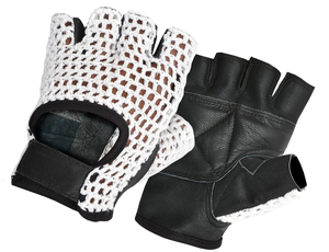 Gants en cuir légers en microfibre pour le fitness, le soutien à la musculation, la musculation, l'utilisation en fauteuil roulant - Respirants et confortables - Product Image 1