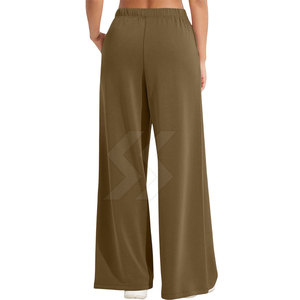 Séchage rapide sur mesure couleur unie femmes pantalons de survêtement évasés durables en gros pantalons de survêtement évasés pour les femmes - Product Image 2