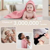 Prix d'usine, couverture en coton mousseline ultra douce pour nouveau-né, ensemble de serviettes à capuche pour bébé avec capuche