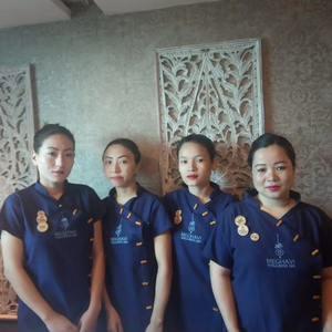 ชุดเครื่องแบบสปาเพื่อสุขภาพทำจากผ้าฝ้ายและโพลีเอสเตอร์เนื้อนุ่มระบายอากาศได้ดีสำหรับมืออาชีพ - Product Image 1