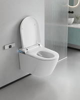 FABIA OEM ODM WC mural entièrement intelligent certifié CE, vente en gros, toilette automatique en céramique avec bidet électrique pour salle de bain moderne