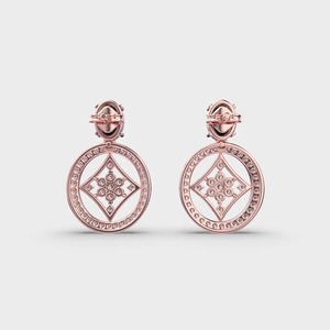 Boucles d'oreilles pendantes en diamant étincelant les plus recherchées conçues pour compléter la robe des mariées lors de leur grand jour - Product Image 3