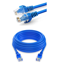 Kabel komunikasi Jack PVC kabel Patch Cat5e kualitas tinggi kabel Patch Ethernet kucing 5e jaringan RJ45