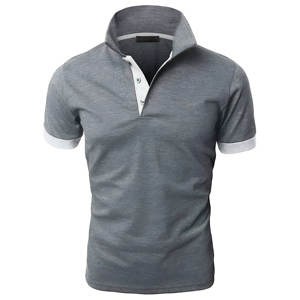 100% coton T-Shirt pour hommes coupe ample imprimé couleur unie tricoté chemise de Golf séchage rapide brodé ODM évacuation de l'humidité - Product Image 4