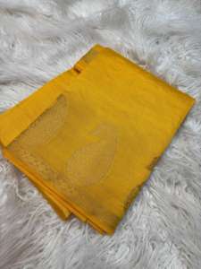 Hermoso Sari de Seda Tussar Pura con Diseño de Mango en Toda la Superficie, Sari de Alta Calidad para Mujer Hecho en India, en Existencia - Product Image 2