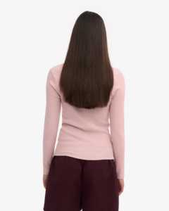 Vente en gros T-shirts à manches longues pour femmes 100% coton T-shirt de qualité supérieure en tissu tricoté à motif solide d'impression numérique pour femmes - Product Image 6