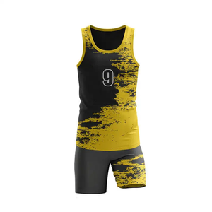 Ensembles d'uniformes d'athlétisme de haute qualité pour adultes-Spandex/Polyester Anti-Rides Séchage rapide et résistant à l'eau Singlet & Shorts - Product Image 6