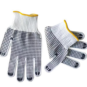 Gants de travail de sécurité en PVC/pointillés/à pois Gants tricotés en coton de toutes les couleurs et tailles pour le travail de jardinage industriel Vente en gros - Product Image 5