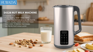 Fabricante de <span class=keywords><strong>leche</strong></span> de almendras caliente/fría de 1200ml con 12 cuchillas SS potente licuadora de alta velocidad para nueces/<span class=keywords><strong>avena</strong></span>/máquina de <span class=keywords><strong>leche</strong></span> de soja de coco - Product Image 6