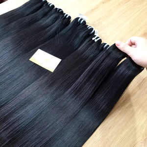 Paquete de cabello crudo liso de hueso Grado de cabello crudo 30 pulgadas Precio al por mayor de fábrica de cabello de alta calidad - Product Image 1