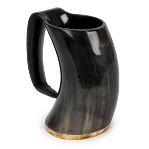 Natural Handmade Eco-Friendly Drinking Horn <b>Mug</b> Tankard Viking Style Animal Religious Custom Size for Gifts - Product Image 4