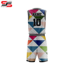 Venta caliente logotipo personalizado mejor calidad uniformes de baloncesto calidad profesional su propio diseño cómodos uniformes de baloncesto - Product Image 2