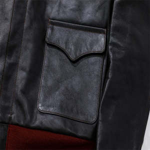 เสื้อแจ็คเก็ตหนังแท้เคลือบผิวสำหรับผู้ชายจากโรงงานปากีสถาน - เป็นมิตรกับสิ่งแวดล้อม สไตล์ลำลอง โลโก้ด้านหน้าปรับแต่งได้ พร้อมสีและขนาดที่หลากหลาย - Product Image 3