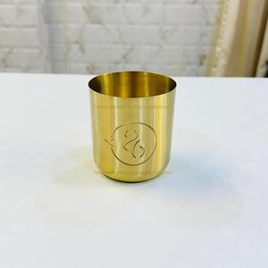 Contenedor de vela de latón grabado con logotipo personalizado, vela de cera de soja para decoración del hogar, fiestas de boda y decoración de Navidad - Product Image 6