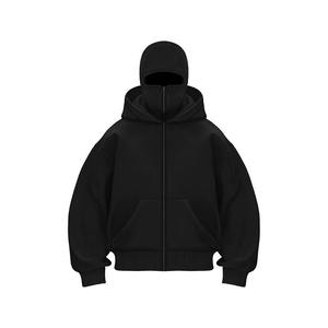 เสื้อฮู้ดแบบมีซิปคลุมหน้าเต็มใบ  แบบสั่งทำพิเศษ  ทรงโอเวอร์ไซส์  สไตล์สตรีทแวร์ - Product Image 6