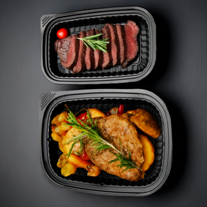 Viet Nam HIPS plateau jetable en plastique 1/2/3/4/5 compartiments Bento boîte à lunch prêt à expédier pour la préparation des repas stockage des aliments à emporter - Product Image 1