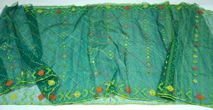 Export Orienté Dhakai Jamdani VERT Sharee pour Femme JAMDANI TISSU Bleu ROUGE VERT Doré Bleu Ciel du Bangladesh - Product Image 6