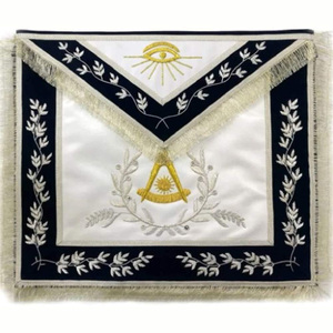 Couleur personnalisée 2023 Tablier de maçons de haute qualité de commande de marque selon la demande OEM Tablier maçonnique - Product Image 4