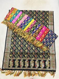 Trendy Banarasi Silk Dupatta Collection with Golden Zari Work Perfect Match for Salwar Kameez Kurti and <b>Wedding</b> Functions - Product Image 5