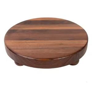 Tabla de Cortar Redonda de Madera de Mango con Diseño Esmaltado y Múltiples Diseños Modernos para Cocina - Product Image 4