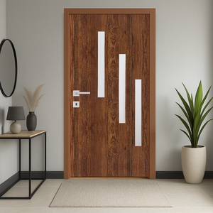 Portes en dalles en PVC de qualité supérieure Conception élégante écologique Étanche Durable Entretien facile pour les entrées de maison Sorties latérales - Product Image 1