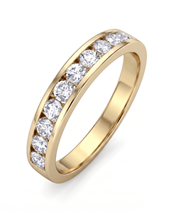 แหวนหมั้นเพชรทรงกลมตัดตามธรรมชาติของผู้หญิงและในห้องปฏิบัติการ - Product Image 2
