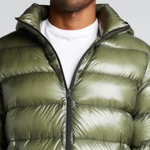 Veste matelassée en toile à capuche pour homme, imperméable, respirante, légère, streetwear, coupe classique, haute qualité, lettres - Product Image 3