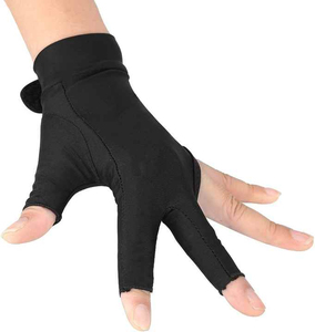 Usine OEM Style classique main gauche impression personnalisée gants de billard de qualité supérieure anti-rides extensible gants de billard - Product Image 2