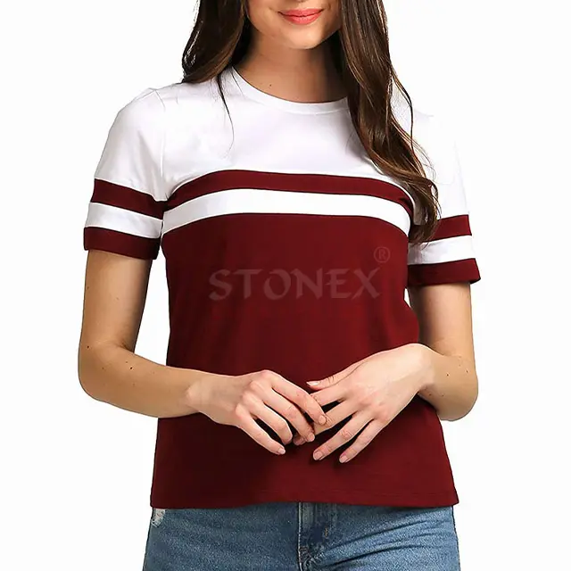 High Quality Women's Clothing Wholesale Women's Shirts Short Sleeve Round Neck Girls Fashionable T Shirts