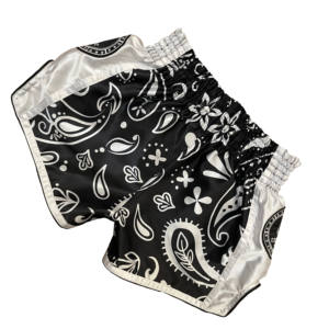 Pantalones cortos de boxeo personalizados al por mayor para Muay Fitness Training Martial Arts Wear para Kickboxing y Thai Fight Shorts - Product Image 3