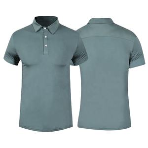 Camisetas de Golf Personalizadas con Logotipo para Hombre, de Secado Rápido, Antiarrugas, Transpirables, de Poliéster/Spandex - Product Image 1