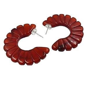 Boucles d'oreilles d'été faites à la main en résine artisanale Nouvelle arrivée Papillon Perles Boucles d'oreilles en résine pour femmes Cadeau pour petite amie - Product Image 3