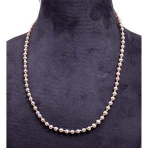 Collier de perles d'eau douce rondes lisses de 4 mm - Product Image 6