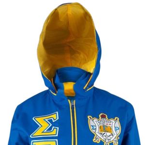 Sigma แจ็กเก็ตกันลม Rho sgrho แกมม่ามีฮู้ด100โพลีเอสเตอร์ปักลายตัวอักษรกรีก sority เสื้อนอกชีวิตชาวกรีก - Product Image 5