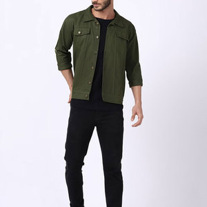 แจ็กเก็ตยีนส์แบบปักสำหรับผู้ชายผ้าฝ้ายแบบมีกระดุมสไตล์ใหม่ล่าสุด - Product Image 4