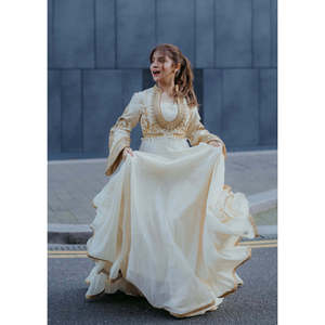 Robe élégante en mousseline de soie tendance et confortable, coupe A, taille empire, pour femmes, pour le travail - Product Image 5