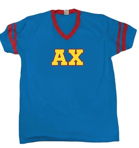Maillot de jeu de sororité AXO, vêtements vintage de la vie grecque, maillot de sororité personnalisé athlétique, chemise à lettres grecques pour femmes et hommes - Product Image 3