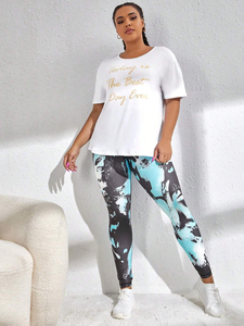 Leggings de conception fleurie de nouveau style 2026 Leggings de qualité personnalisés Leggings serrés fabriqués par un fournisseur pakistanais - Product Image 4