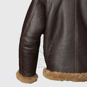 2025 nouvelle conception personnalisée de haute qualité hommes hiver col montant fourrure cuir veste-haute rue léger respirant coupe-vent - Product Image 6